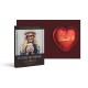 Werbekarte mit Lindt Schokoladen Herz 20 g | 20 g | rot | 4c Euroskala